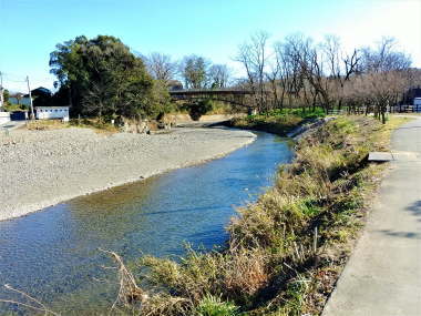 巾着田を流れる高麗川