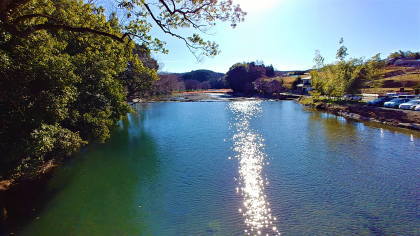 鹿台橋より高麗川を望む