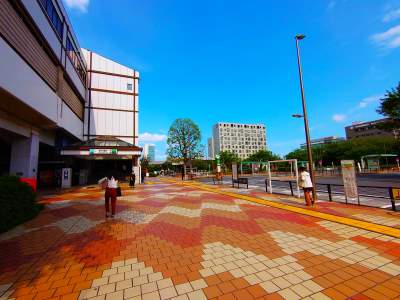 新木場駅前に到着